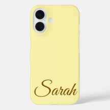 Stylish Modern Classic Customised Name Cream Colou