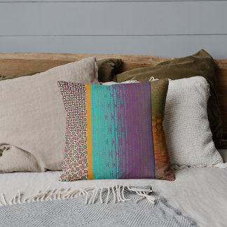 Stylish modern colourful pattern boho Throw Pillow