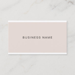 Stylish Modern Company Firm Artistic Clean Plain Business Card
