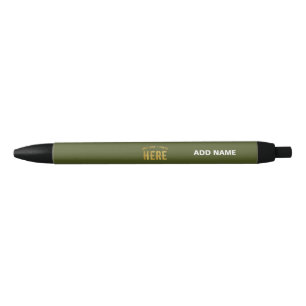 STYLISH MODERN CUSTOM ARMY GREEN VERIFIED BRANDED BLACK INK PEN