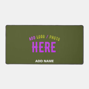 STYLISH MODERN CUSTOM ARMY GREEN VERIFIED BRANDED DESK MAT