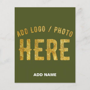 STYLISH MODERN CUSTOM ARMY GREEN VERIFIED BRANDED FLYER
