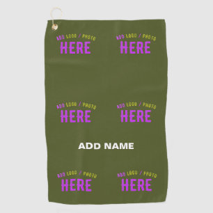 STYLISH MODERN CUSTOM ARMY GREEN VERIFIED BRANDED GOLF TOWEL