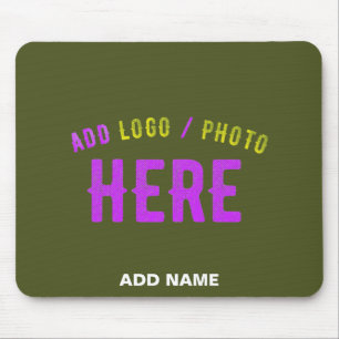 STYLISH MODERN CUSTOM ARMY GREEN VERIFIED BRANDED MOUSE MAT