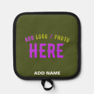 STYLISH MODERN CUSTOM ARMY GREEN VERIFIED BRANDED POT HOLDER