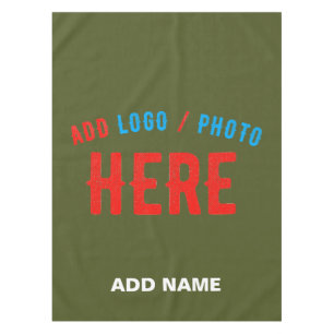 STYLISH MODERN CUSTOM ARMY GREEN VERIFIED BRANDED TABLECLOTH