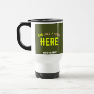 STYLISH MODERN CUSTOM ARMY GREEN VERIFIED BRANDED TRAVEL MUG