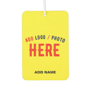 STYLISH MODERN CUSTOM BRIGHT YELLOW VERIFIED BRAND CAR AIR FRESHENER