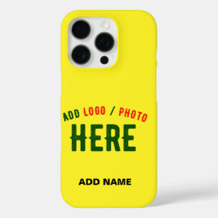 STYLISH MODERN CUSTOM BRIGHT YELLOW VERIFIED BRAND iPhone 16 PRO CASE
