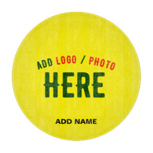 STYLISH MODERN CUSTOM BRIGHT YELLOW VERIFIED BRAND CUTTING BOARD