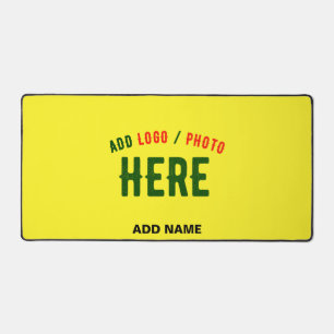 STYLISH MODERN CUSTOM BRIGHT YELLOW VERIFIED BRAND DESK MAT