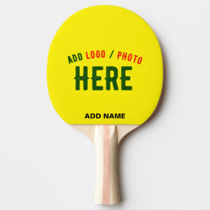 STYLISH MODERN CUSTOM BRIGHT YELLOW VERIFIED BRAND PING PONG PADDLE