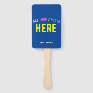 STYLISH MODERN CUSTOM COBALT BLUE VERIFIED BRANDED HAND FAN