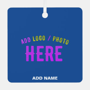 STYLISH MODERN CUSTOM COBALT BLUE VERIFIED BRANDED METAL TREE DECORATION