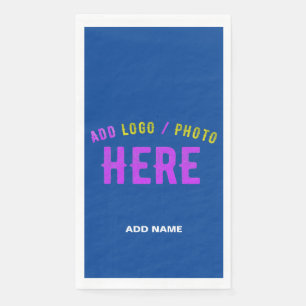 STYLISH MODERN CUSTOM COBALT BLUE VERIFIED BRANDED NAPKIN