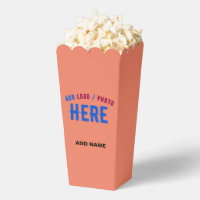 STYLISH MODERN CUSTOM CORAL ORANGE BRANDED POPCORN