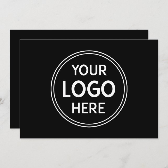 Stylish & Modern Custom Creations Verified  Invitation (Front/Back)