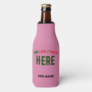 STYLISH MODERN CUSTOM CUTE HOT PINK VERIFIED BRAND BOTTLE COOLER