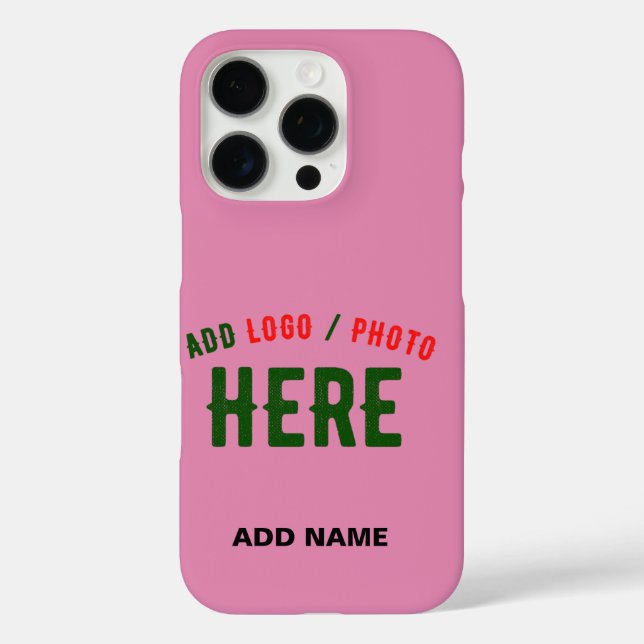 STYLISH MODERN CUSTOM CUTE HOT PINK VERIFIED BRAND Case-Mate iPhone CASE (Back)