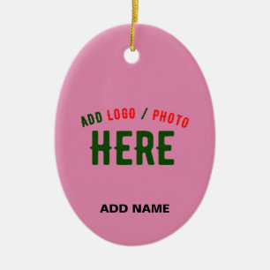 STYLISH MODERN CUSTOM CUTE HOT PINK VERIFIED BRAND CERAMIC TREE DECORATION