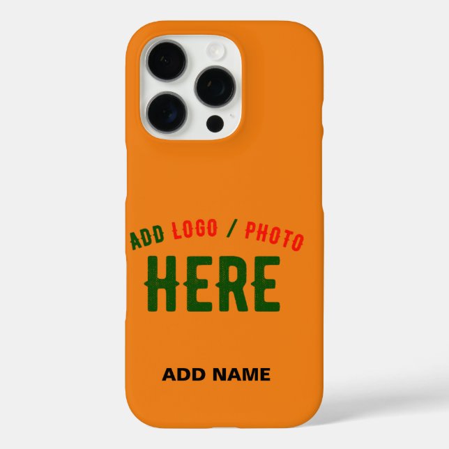 STYLISH MODERN CUSTOM DARK ORANGE VERIFIED BRANDED Case-Mate iPhone CASE (Back)