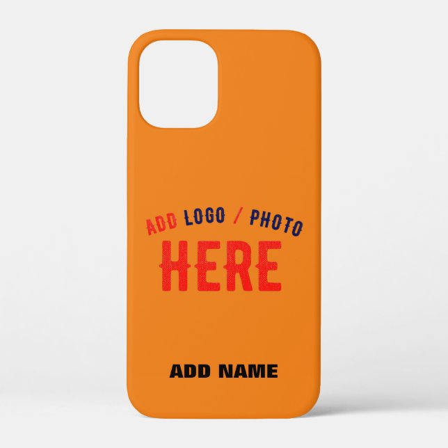 STYLISH MODERN CUSTOM DARK ORANGE VERIFIED BRANDED Case-Mate iPhone CASE (Back)