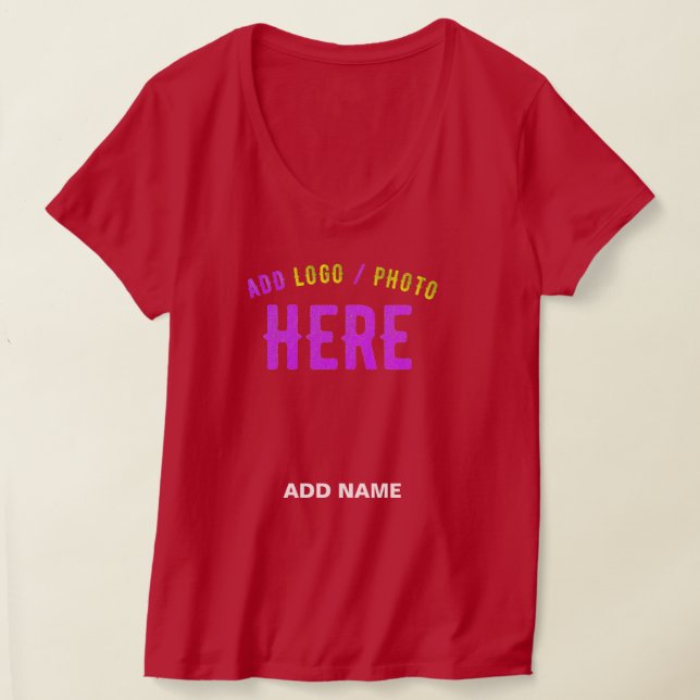 STYLISH MODERN CUSTOM DEEP RED VERIFIED BRANDED T-Shirt (Laydown)