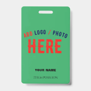 STYLISH MODERN CUSTOM EMERALD GREEN VERIFIED BRAND ID BADGE