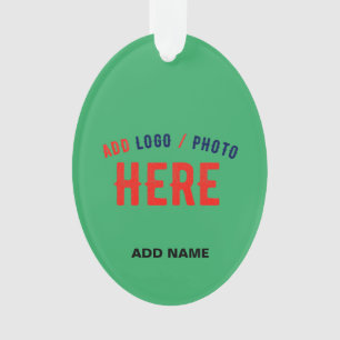STYLISH MODERN CUSTOM EMERALD GREEN VERIFIED BRAND ORNAMENT