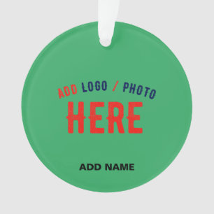 STYLISH MODERN CUSTOM EMERALD GREEN VERIFIED BRAND ORNAMENT