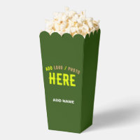 STYLISH MODERN CUSTOM FOREST GREEN BRANDED POPCORN