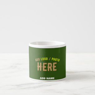 STYLISH MODERN CUSTOM FOREST GREEN VERIFIED BRAND ESPRESSO CUP