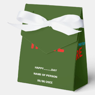 STYLISH MODERN CUSTOM FOREST GREEN VERIFIED BRAND FAVOUR BOX