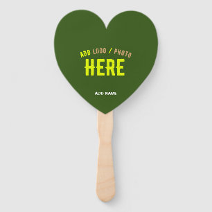 STYLISH MODERN CUSTOM FOREST GREEN VERIFIED BRAND HAND FAN