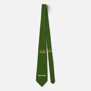 STYLISH MODERN CUSTOM FOREST GREEN VERIFIED BRAND TIE