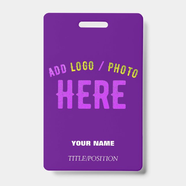 STYLISH MODERN CUSTOM INDIGO BRANDED RETRACTABLE ID BADGE (Front)