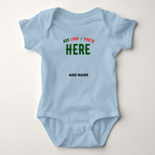 STYLISH MODERN CUSTOM LIGHT BLUE VERIFIED BRANDED BABY BODYSUIT