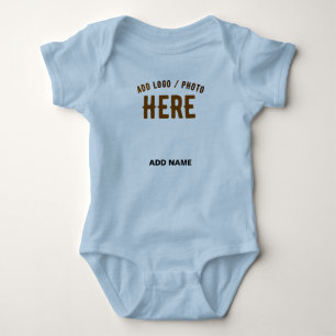 STYLISH MODERN CUSTOM LIGHT BLUE VERIFIED BRANDED BABY BODYSUIT