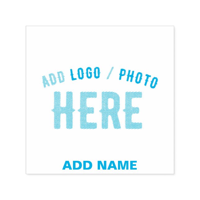STYLISH MODERN CUSTOM LIGHT BLUE VERIFIED BRANDED SELF-INKING STAMP (Design)