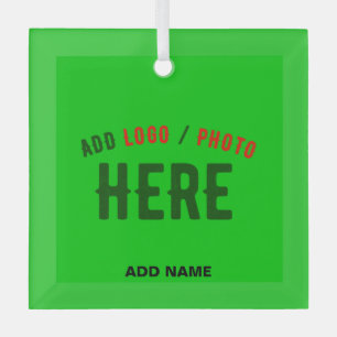 STYLISH MODERN CUSTOM LIME GREEN VERIFIED BRANDED GLASS TREE DECORATION