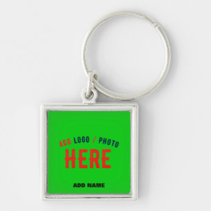 STYLISH MODERN CUSTOM LIME GREEN VERIFIED BRANDED KEY RING