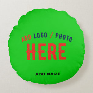 STYLISH MODERN CUSTOM LIME GREEN VERIFIED BRANDED ROUND CUSHION