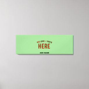 STYLISH MODERN CUSTOM MINT GREEN VERIFIED BRANDED CANVAS PRINT