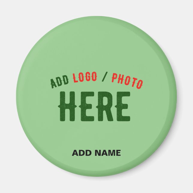 STYLISH MODERN CUSTOM MINT GREEN VERIFIED BRANDED MAGNET (Front)