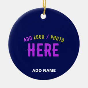 STYLISH MODERN CUSTOM NAVY BLUE VERIFIED BRANDED CERAMIC TREE DECORATION