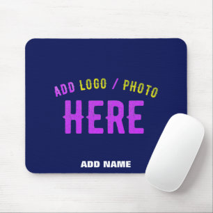 STYLISH MODERN CUSTOM NAVY BLUE VERIFIED BRANDED MOUSE MAT