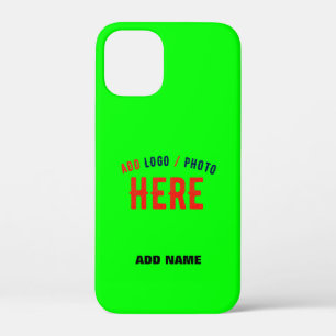 STYLISH MODERN CUSTOM NEON GREEN VERIFIED BRANDED iPhone 12 MINI CASE