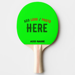 STYLISH MODERN CUSTOM NEON GREEN VERIFIED BRANDED PING PONG PADDLE
