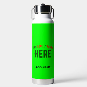 STYLISH MODERN CUSTOM NEON GREEN VERIFIED BRANDED WATER BOTTLE