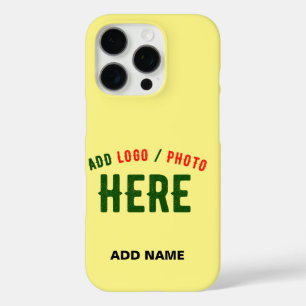 STYLISH MODERN CUSTOM PASTEL YELLOW VERIFIED BRAND iPhone 16 PRO CASE